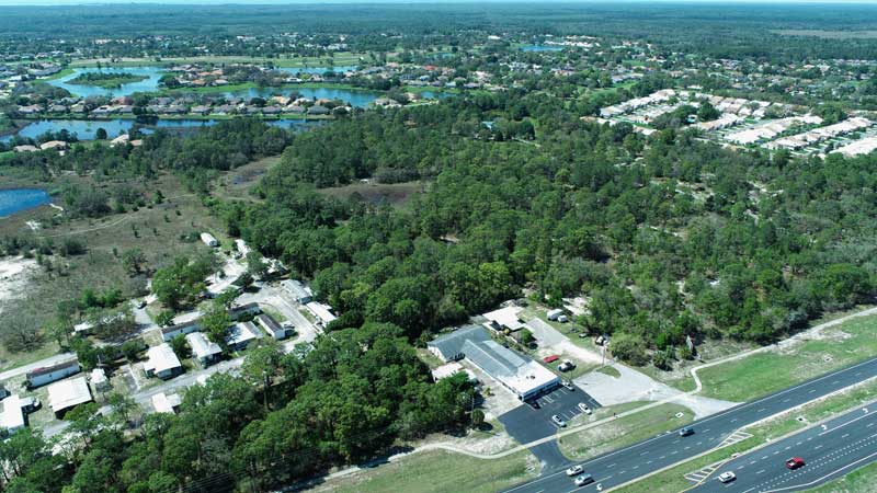 Aerial Photograph of Woodland Waters in Florida